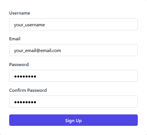 Signup process